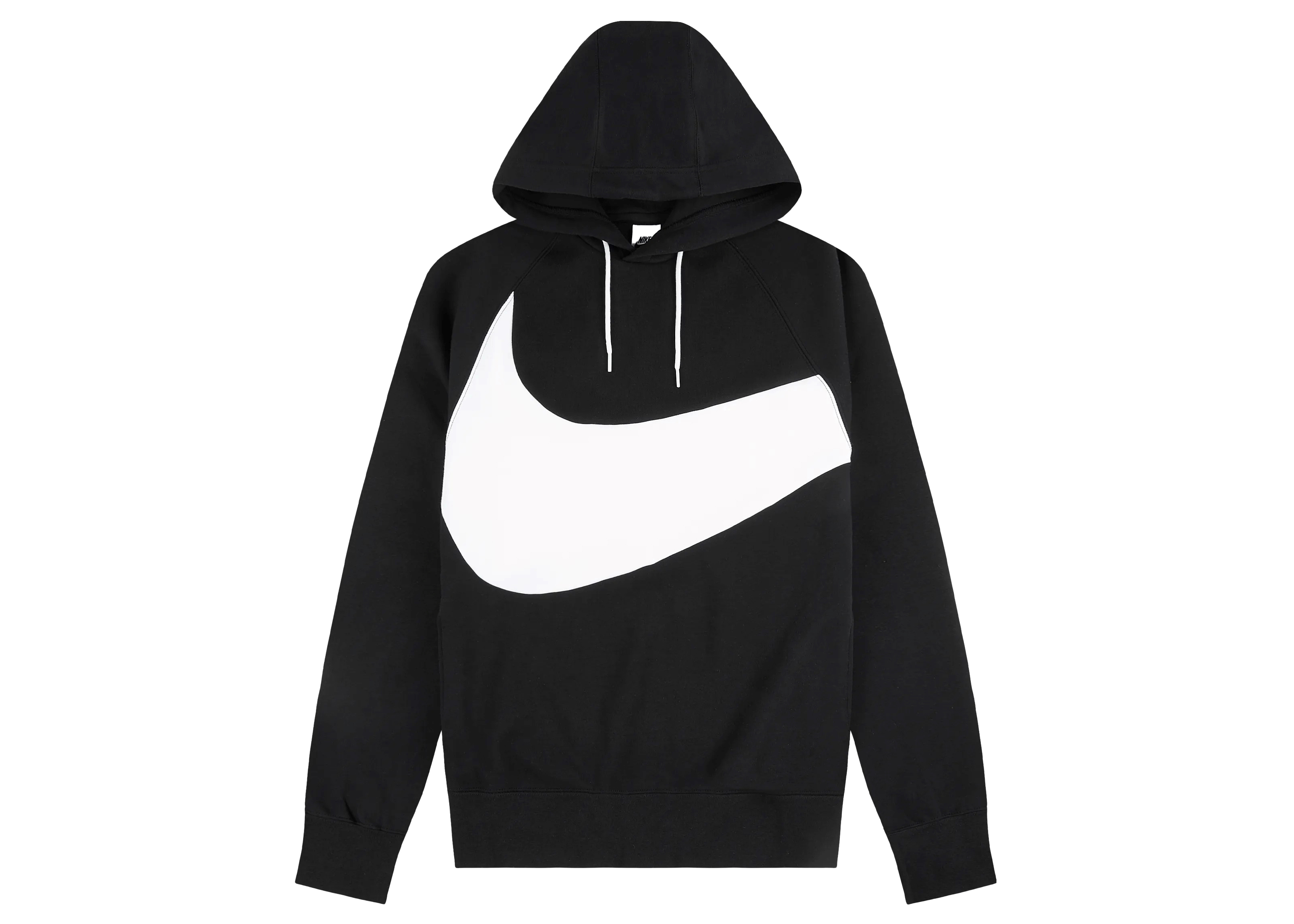 Nike Sportswear Swoosh Tech Fleece Hoodie Black/White Men's - US